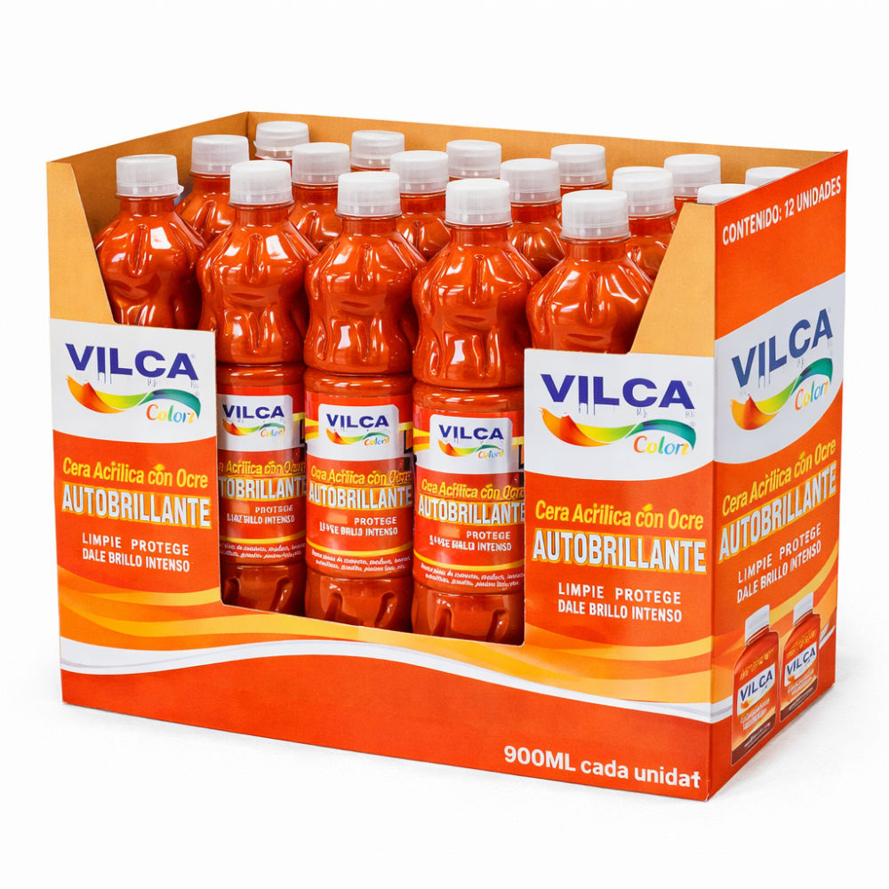 CERA ACRILICA CON OCRE DE 900ML ZACALY