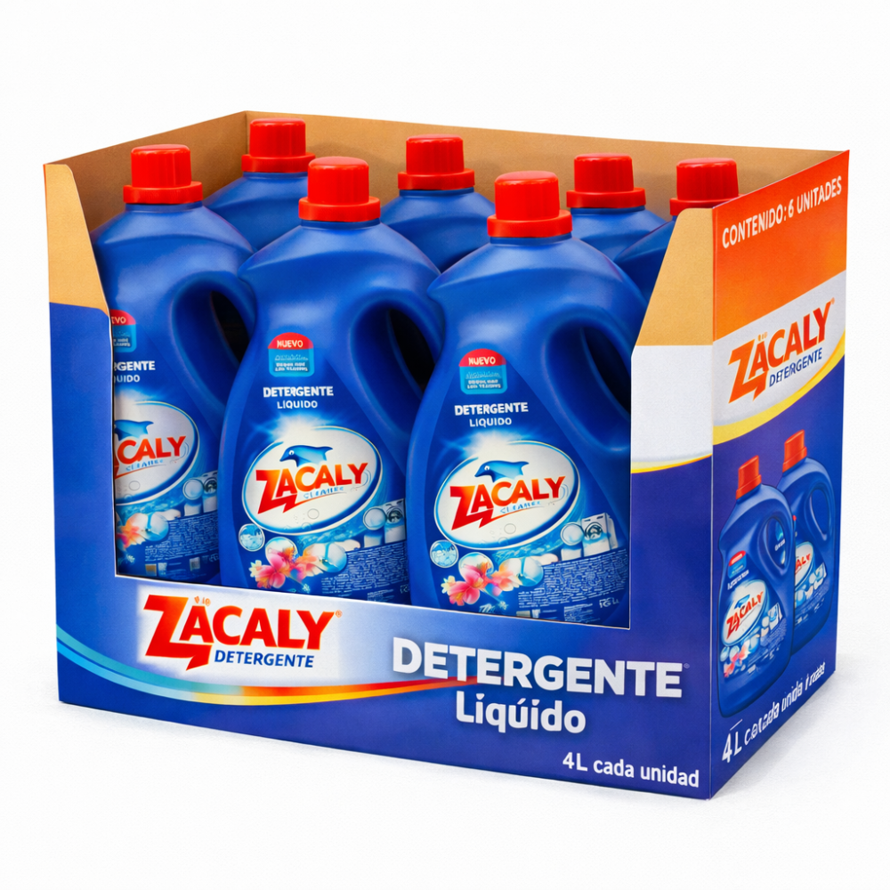 DETERGENTE LIQUIDO DE 4LT ZACALY