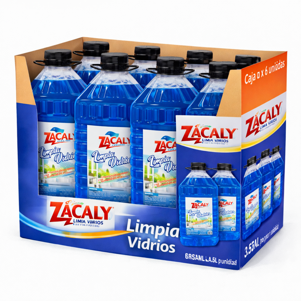 LIMPIA VIDRIOS DE 3.5LT ZACALY
