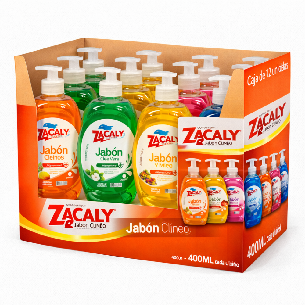 JABON LIQUIDO DE 400ML ZACALY