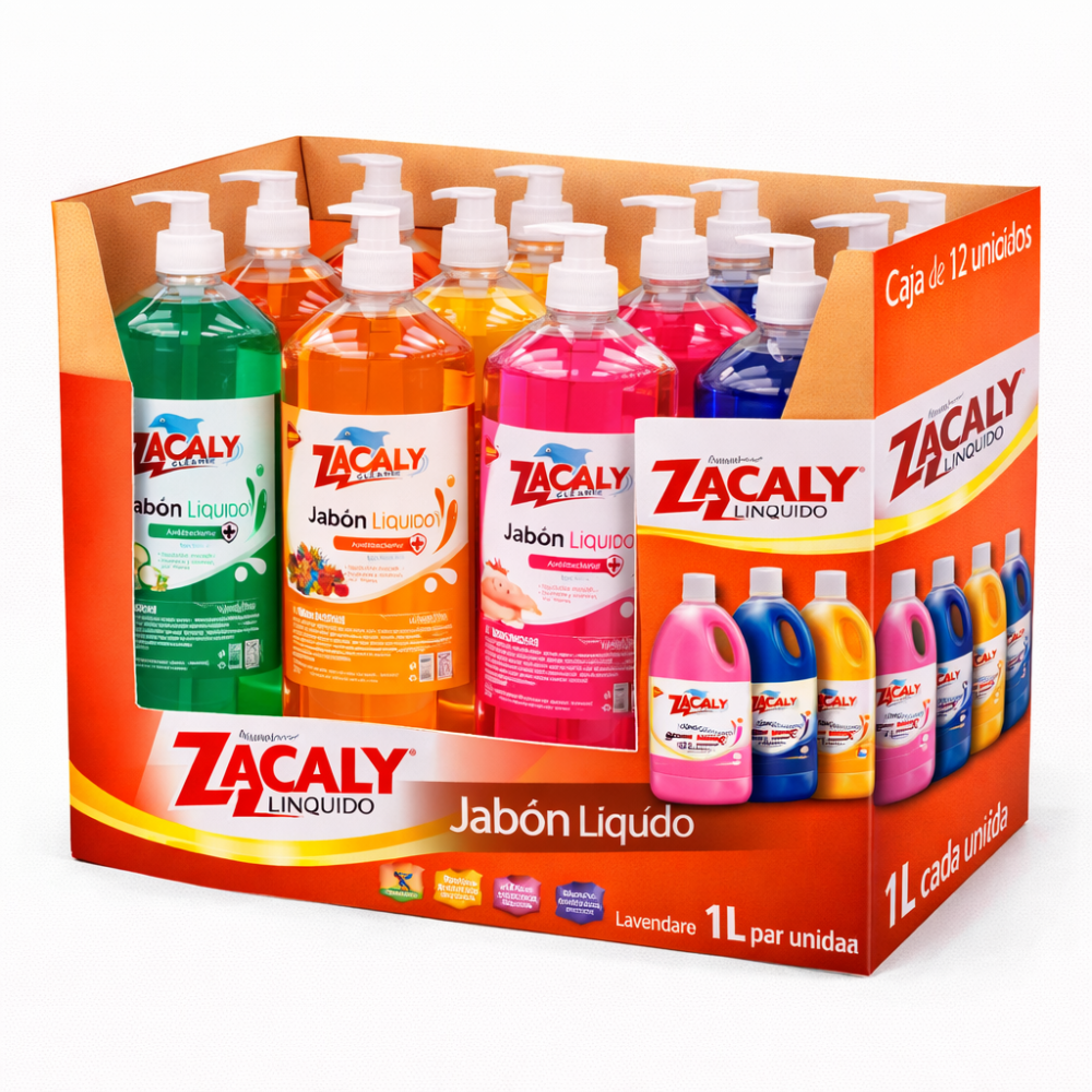 JABON LIQUIDO DE 1LT ZACALY