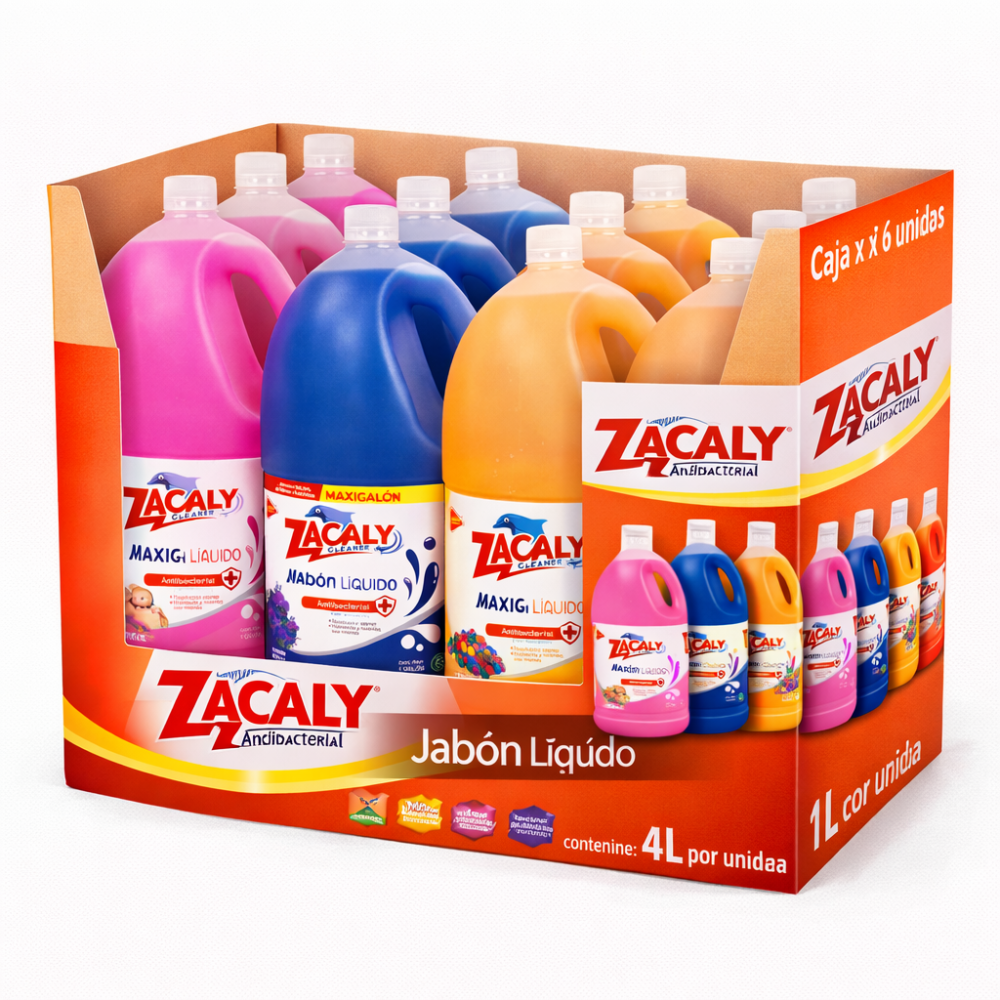 JABON LIQUIDO DE 4LT ZACALY