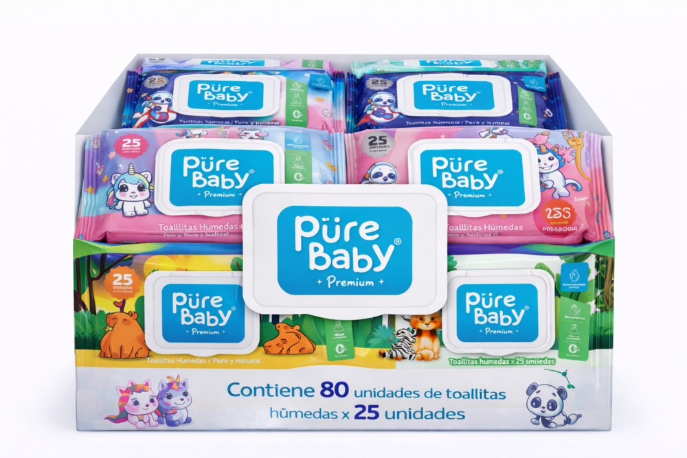 PURE BABY PAÑOS X25